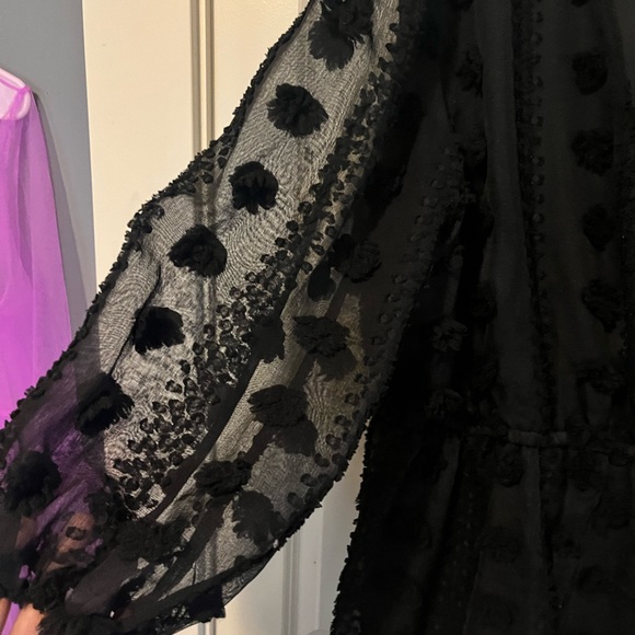 Ashley Stewart Belted Pompom Wrap Romper 18/20 - Picture 6 of 6